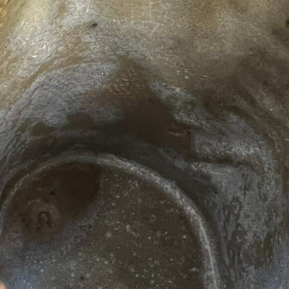 Studio Art Pottery Creamer Jar 5" Brown Glossy Finish Handmade Rustic Primitive - Picture 5 of 10